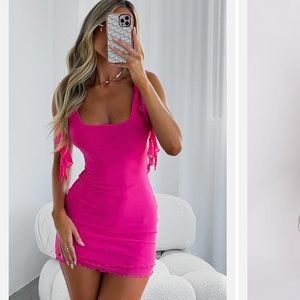 White Fox Hot Pink Mini Dress